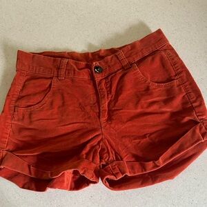COPY - Stile Benetton Women’s Size 2 Burnt Orange Corduroy Short Shorts!